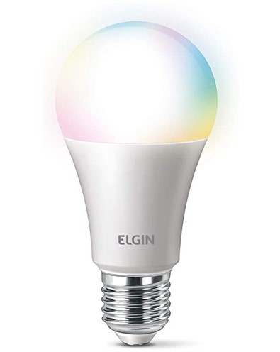 Smart Lâmpada Led Colors, 10w Bivolt Wi-FI - Elgin, compatível com Alexa