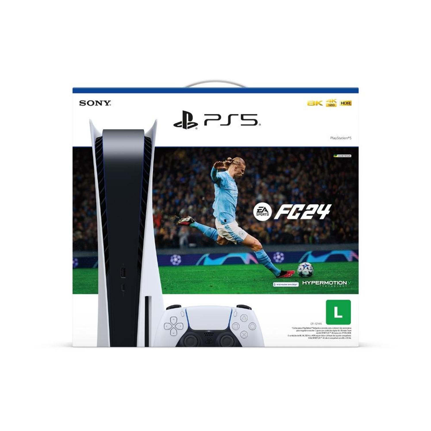 Console PlayStation 5 Edição físico 825GB SSD Sony - EA Sports FC 24